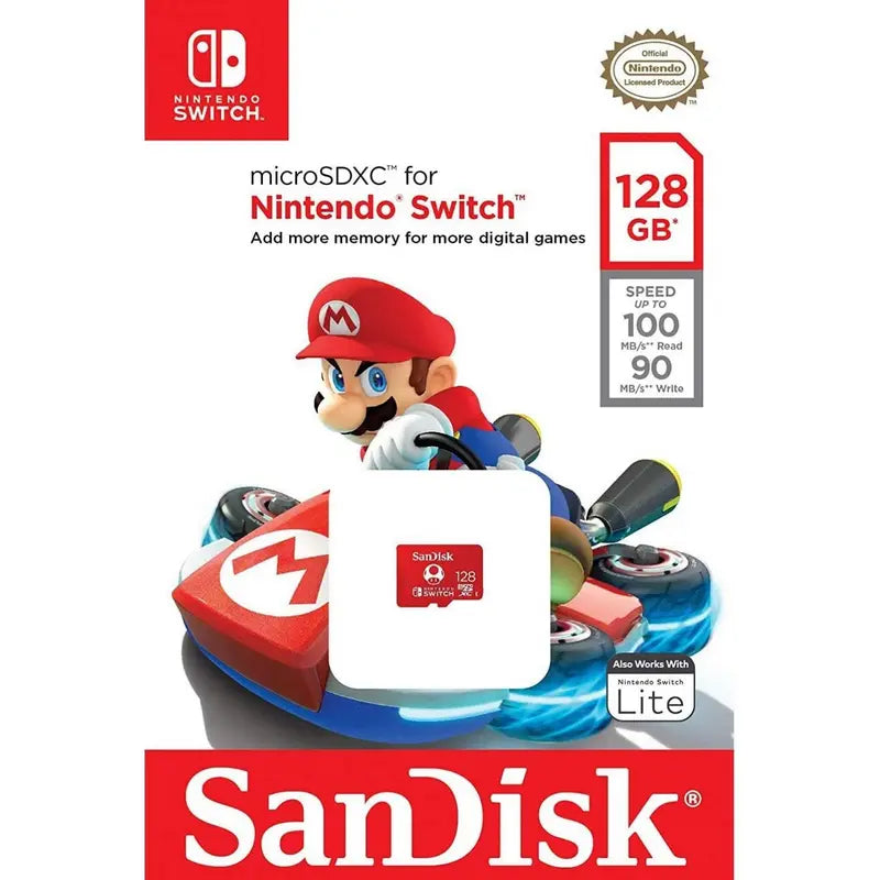 Tarjeta de Almacenaje microSDXC de 128GB (Super Mario/Toad) [Nintendo Switch]